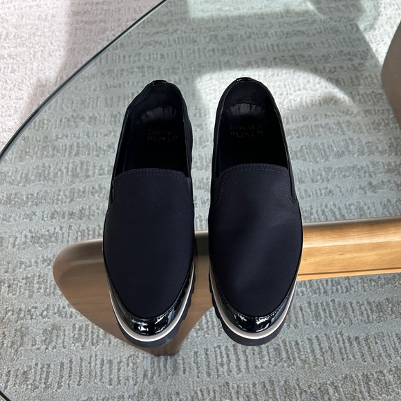 Donald Pliner Black Platform Loafers - Size 8 - Picture 6 of 10